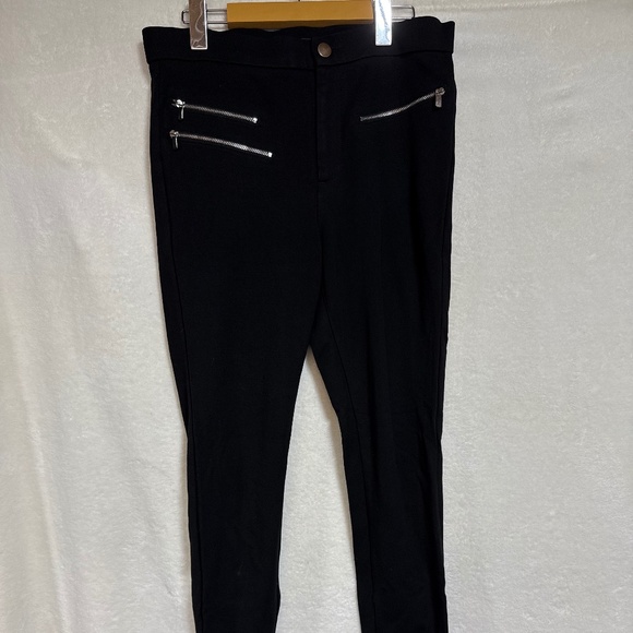 Zara Trafaluc Black Skinny Jersey Trousers Girls Large - Picture 1 of 7
